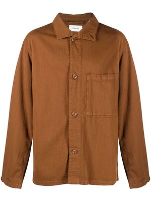 Lemaire high-neck jacket - Brown