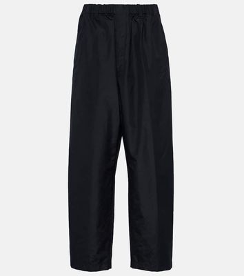 Lemaire High-rise tapered silk pants