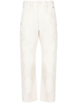 Lemaire high-waist straight trousers - White
