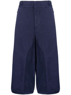 Lemaire high-waist wide cropped trousers - Blue