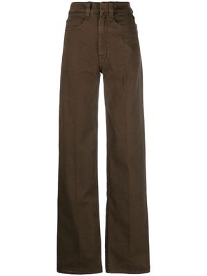 Lemaire high-waist wide-leg jeans - Brown