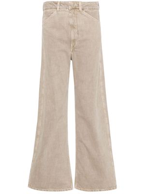 LEMAIRE high-waist wide-leg jeans - Neutrals