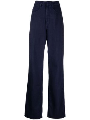 Lemaire high-waist wide trousers - Blue