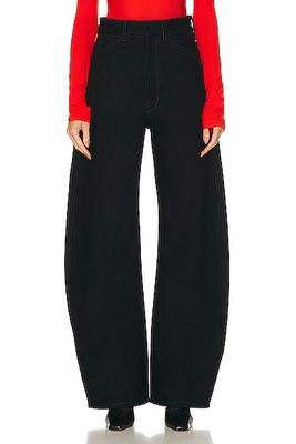 Lemaire High Waisted Curved Pant in Black