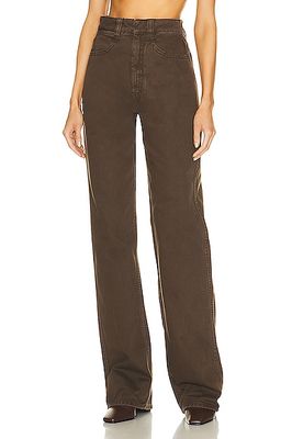 Lemaire High Waisted Jean in Chocolate