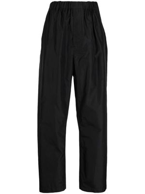 Lemaire high-waisted wide-leg silk trousers - Black