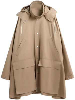 Lemaire hooded parka coat - Neutrals