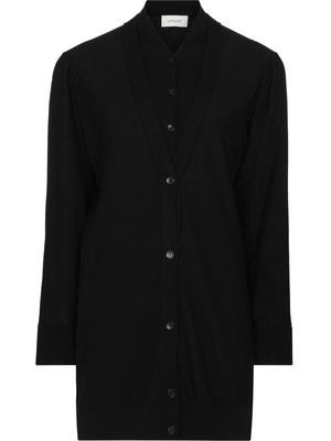 Lemaire layered V-neck cardigan - Black