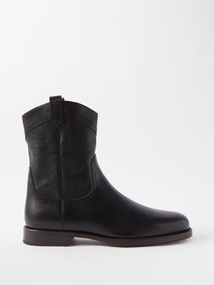 Lemaire - Leather Boots - Mens - Black