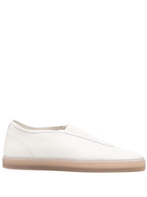 Lemaire Linoleum leather slip-on sneakers - White