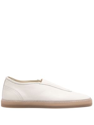 Lemaire Linoleum slip-on leather sneakers - White