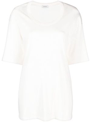 Lemaire long cotton T-shirt - White