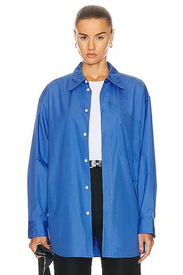 Lemaire Long Shirt in Blue