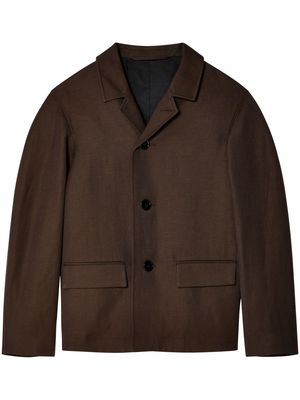 LEMAIRE long-sleeve coat - Brown