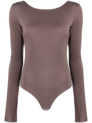 Lemaire long-sleeve cotton bodysuit - Purple