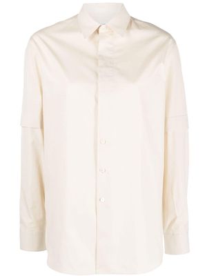 Lemaire long-sleeve cotton shirt - Neutrals