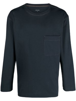 Lemaire long-sleeve cotton T-shirt - Blue