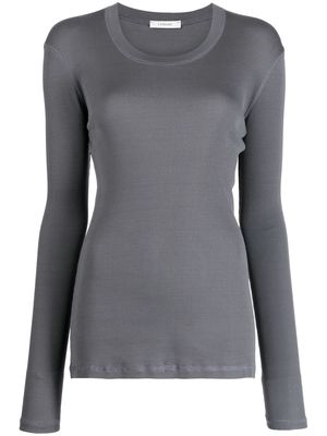 Lemaire long-sleeve ribbed top - Grey