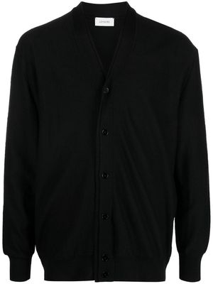 Lemaire long-sleeved V-neck cardigan - Black