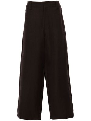 LEMAIRE Maxi tapered-leg trousers - Brown