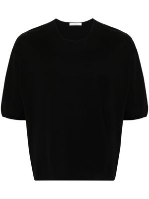 LEMAIRE mercerized cotton T-shirt - Black