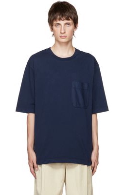 Lemaire Navy Boxy T-Shirt