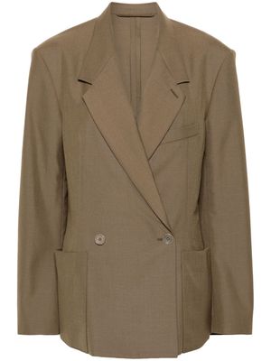 LEMAIRE notched-lapels double-breasted blazer - Neutrals