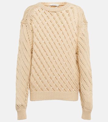 Lemaire Openwork cotton-blend sweater