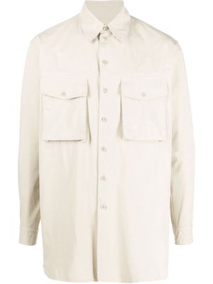 Lemaire Overcast pocketed shirt - Neutrals