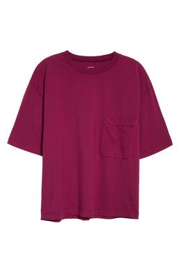 Lemaire Oversize Pocket T-Shirt in Magenta