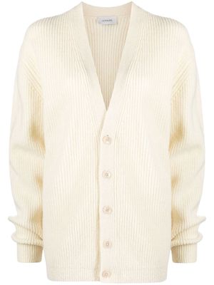 Lemaire oversize wool cardigan - Neutrals