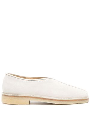 LEMAIRE panelled suede loafers - Grey