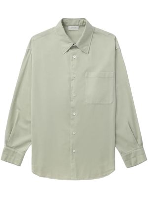 Lemaire patch-pocket cotton shirt - Green