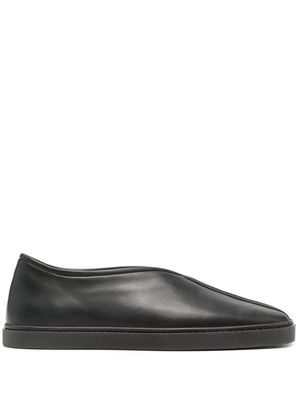 LEMAIRE Piped slip-on sneakers - Black