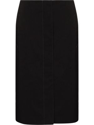 Lemaire placket-detail straight skirt - Black