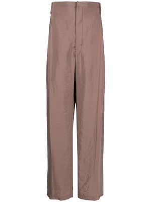 Lemaire pleat-detail straight trousers - Pink