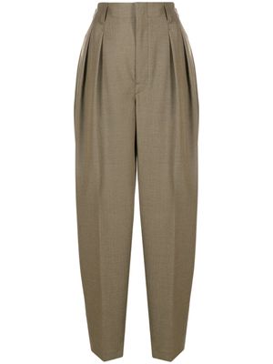 Lemaire pleated wool-blend trousers - Neutrals