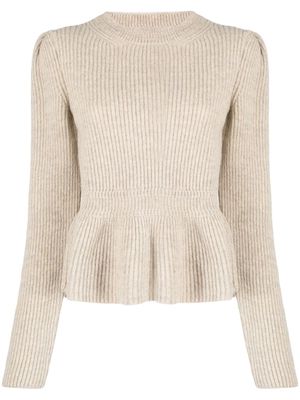 Lemaire ribbed-knit wool jumper - Neutrals