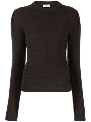 Lemaire ribbed wool sweater - Brown