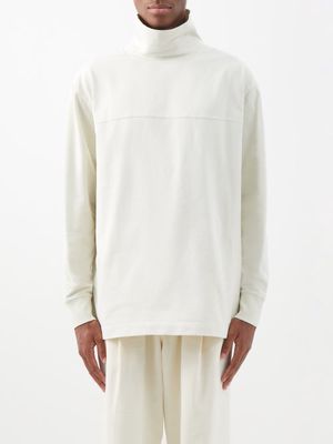 Lemaire - Roll-neck Jersey Sweatshirt - Mens - Cream