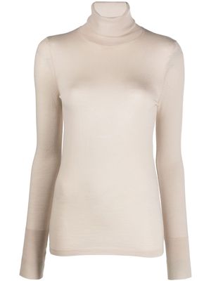 Lemaire roll neck knitted jumper - Neutrals