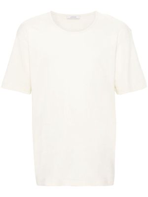 LEMAIRE round-neck cotton T-shirt - Yellow