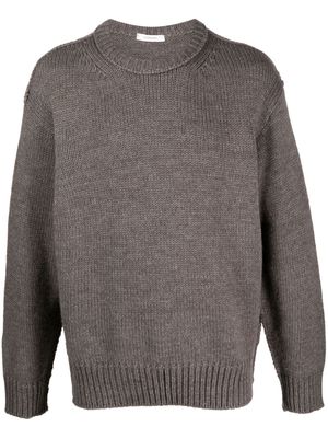 Lemaire round-neck knitted jumper - Grey