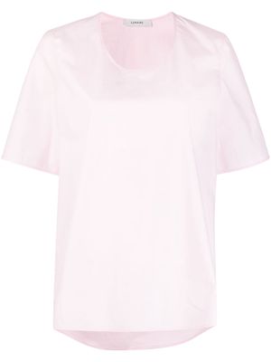 Lemaire round-neck short-sleeve top - Pink