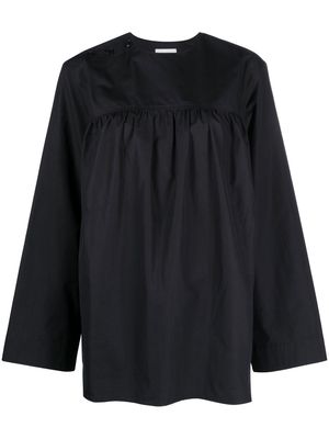 Lemaire round-neck wide-sleeve top - Black