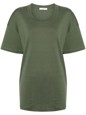 LEMAIRE scoop-neck cotton T-shirt - Green