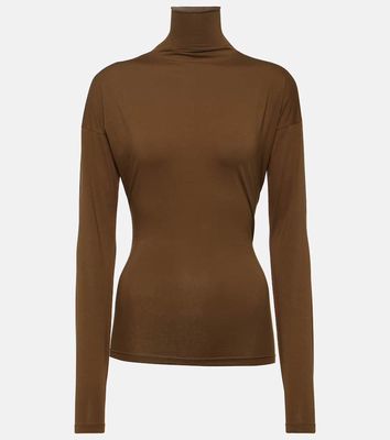 Lemaire Second Skin cotton jersey turtleneck top