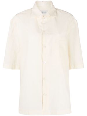 Lemaire short-sleeve cotton shirt - Neutrals