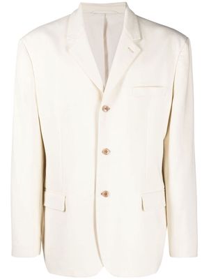 Lemaire single-breasted blazer - White