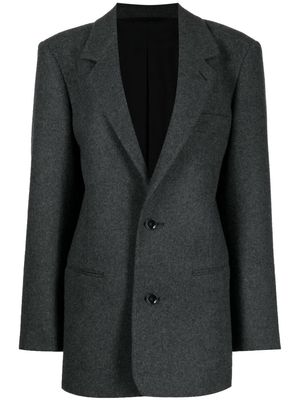 Lemaire single-breasted wool-cashmere blazer - Grey